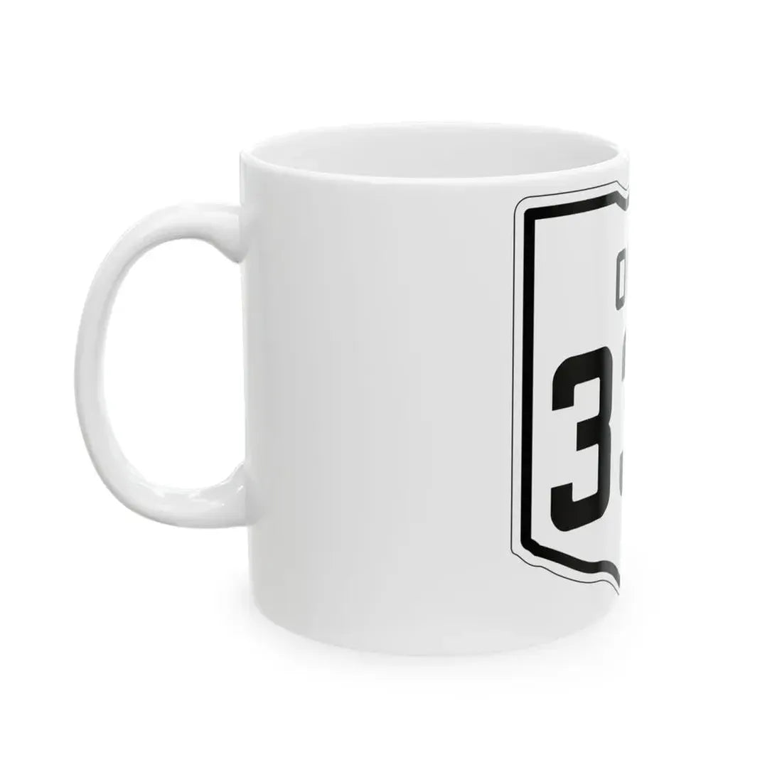 OH-336 1927 (Ohio) (Road Sign) White Coffee Mug - Go Mug Yourself