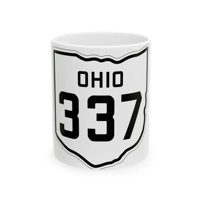 OH-337 1927 (Ohio) (Road Sign) White Coffee Mug 11oz - Go Mug Yourself