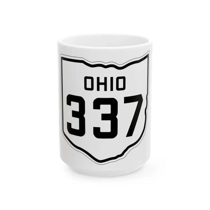 OH-337 1927 (Ohio) (Road Sign) White Coffee Mug 15oz - Go Mug Yourself
