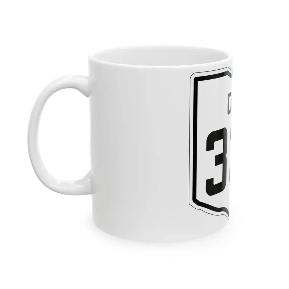 OH-337 1927 (Ohio) (Road Sign) White Coffee Mug - Go Mug Yourself