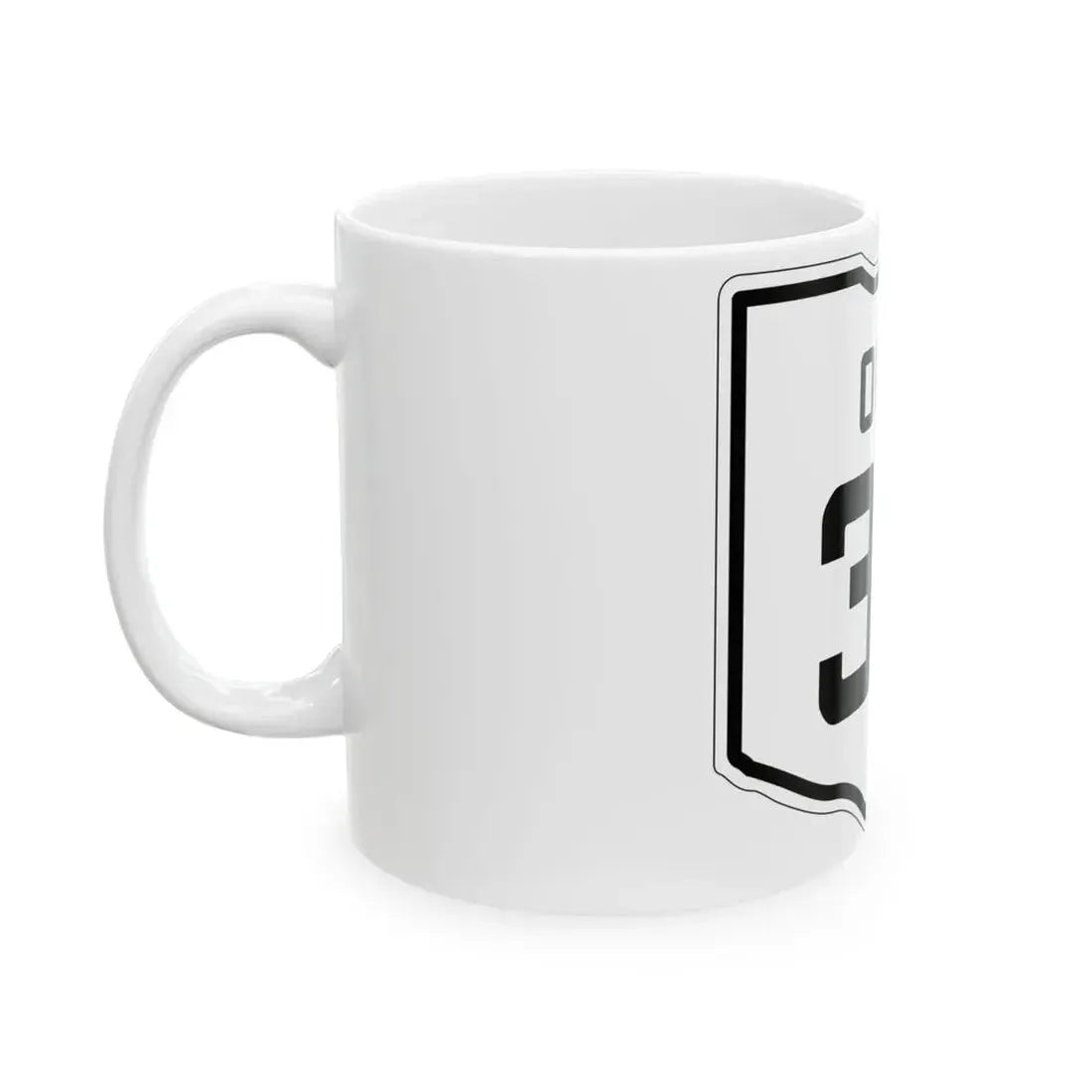 OH-34 1927 (Ohio) (Road Sign) White Coffee Mug - Go Mug Yourself