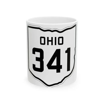 OH-341 1927 (Ohio) (Road Sign) White Coffee Mug 11oz - Go Mug Yourself