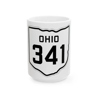 OH-341 1927 (Ohio) (Road Sign) White Coffee Mug 15oz - Go Mug Yourself