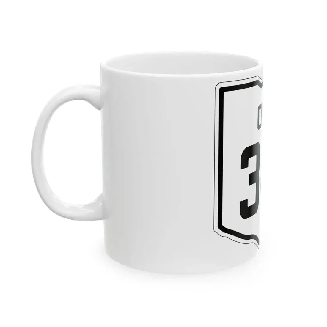 OH-341 1927 (Ohio) (Road Sign) White Coffee Mug - Go Mug Yourself