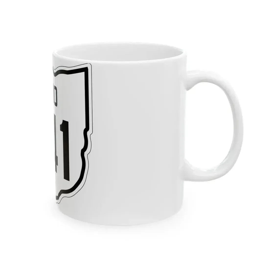 OH-341 1927 (Ohio) (Road Sign) White Coffee Mug - Go Mug Yourself