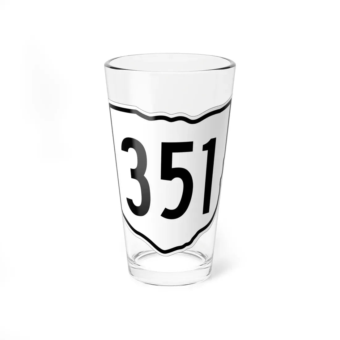 OH-351 1960 (Ohio) (Road Sign) Pint Glass 16oz 16oz - Go Mug Yourself