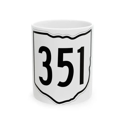 OH-351 1960 (Ohio) (Road Sign) White Coffee Mug 11oz - Go Mug Yourself