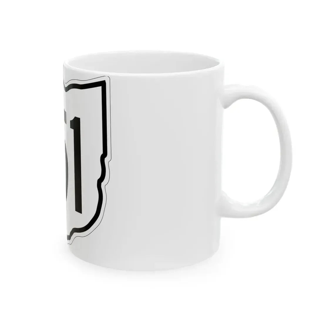 OH-351 1960 (Ohio) (Road Sign) White Coffee Mug - Go Mug Yourself