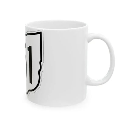 OH-351 1960 (Ohio) (Road Sign) White Coffee Mug - Go Mug Yourself