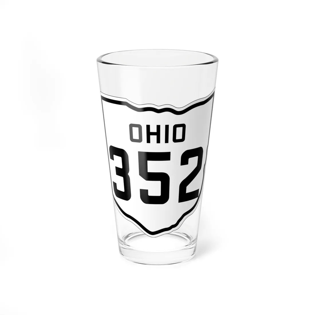 OH-352 1927 (Ohio) (Road Sign) Pint Glss 16oz 16oz - Go Mug Yourself