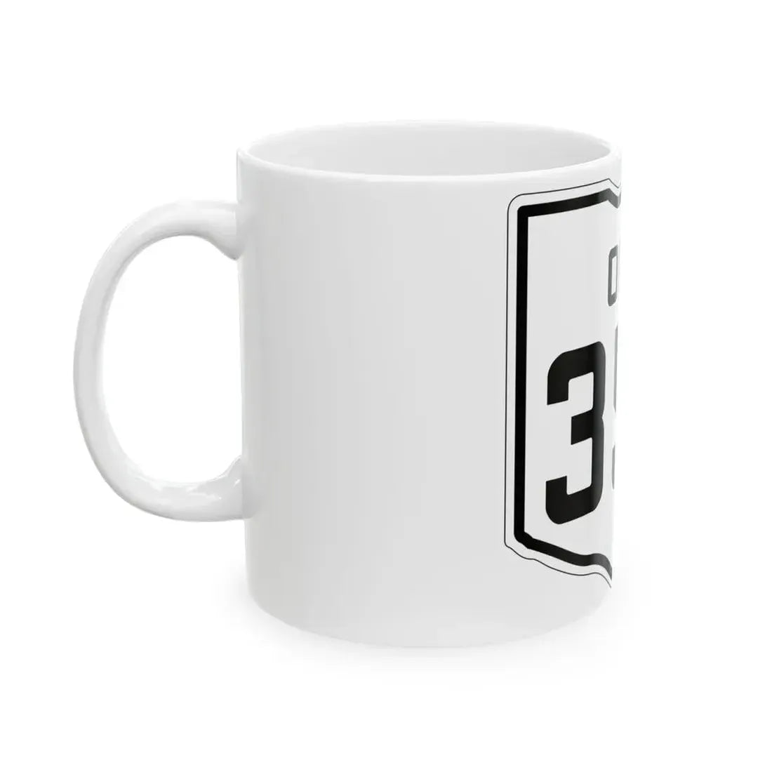 OH-354 1927 (Ohio) (Road Sign) White Coffee Mug - Go Mug Yourself