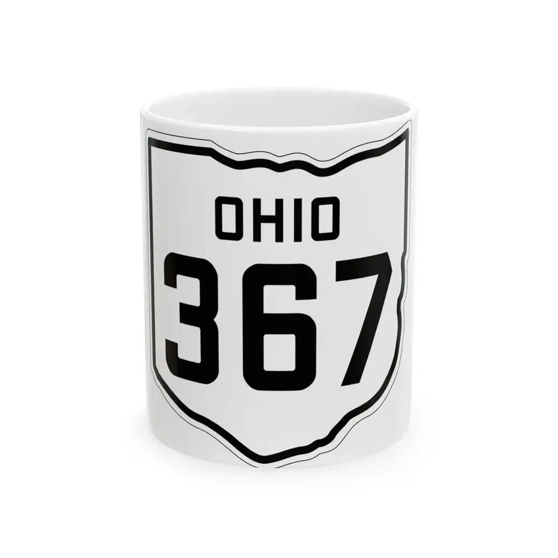 OH-367 1927 (Ohio) (Road Sign) White Coffee Mug 11oz - Go Mug Yourself