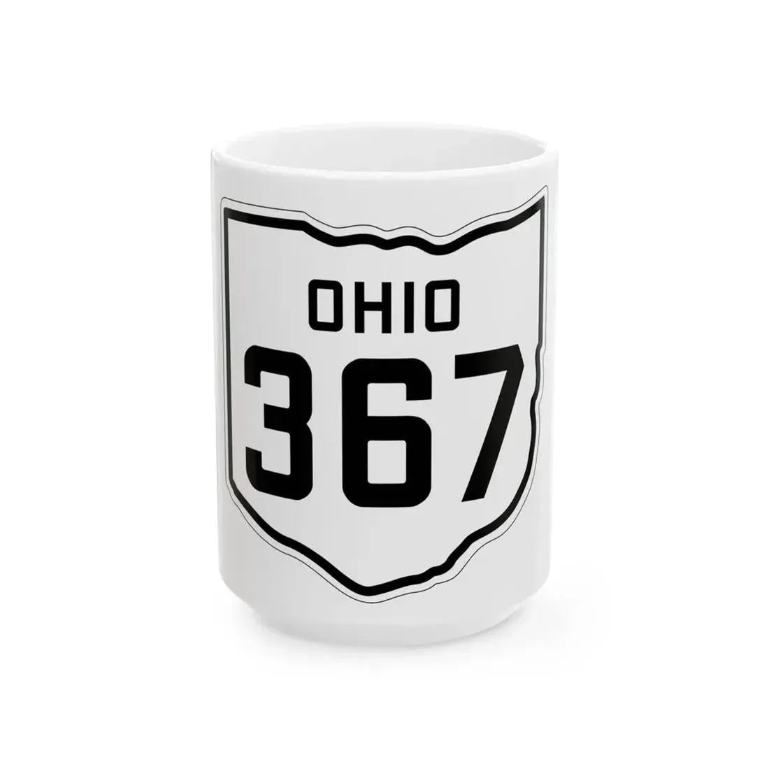 OH-367 1927 (Ohio) (Road Sign) White Coffee Mug 15oz - Go Mug Yourself