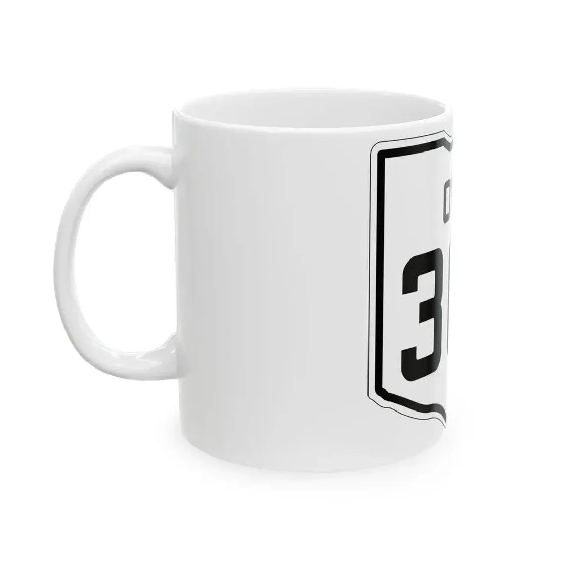 OH-367 1927 (Ohio) (Road Sign) White Coffee Mug - Go Mug Yourself