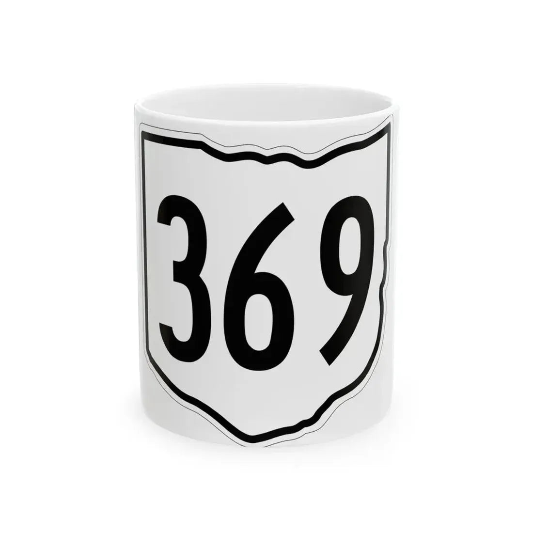 OH-369 1960 (Ohio) (Road Sign) White Coffee Mug 11oz - Go Mug Yourself