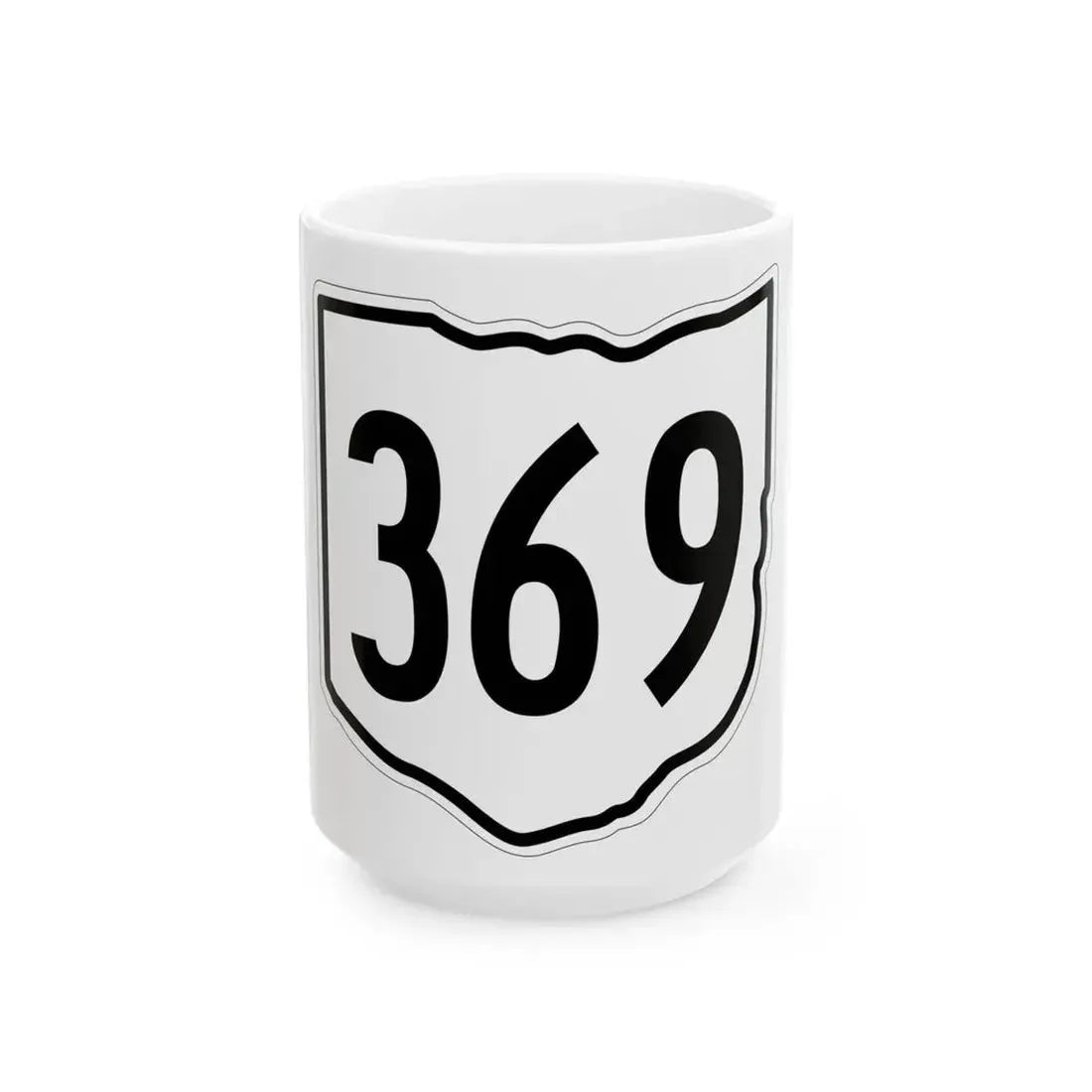 OH-369 1960 (Ohio) (Road Sign) White Coffee Mug 15oz - Go Mug Yourself