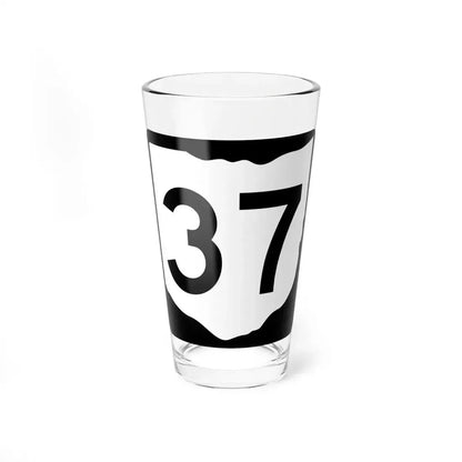 OH-37 (Ohio) (Road Sign) Pint Glass 16oz 16oz - Go Mug Yourself