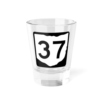 OH-37 (Ohio) (Road Sign) Shot Glass 1.5oz 1.5oz - Go Mug Yourself