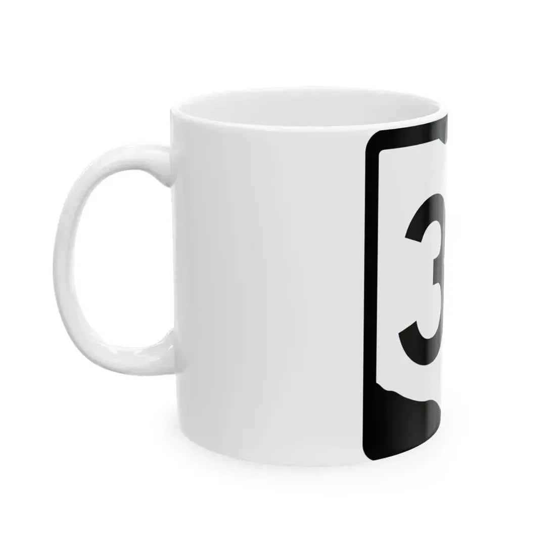 OH-37 (Ohio) (Road Sign) White Coffee Mug - Go Mug Yourself