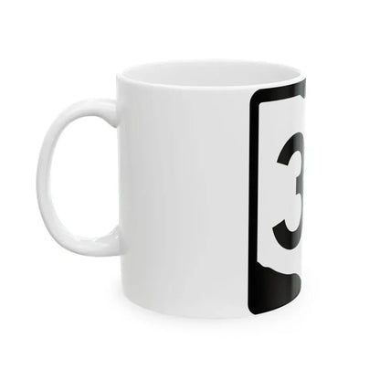 OH-37 (Ohio) (Road Sign) White Coffee Mug - Go Mug Yourself