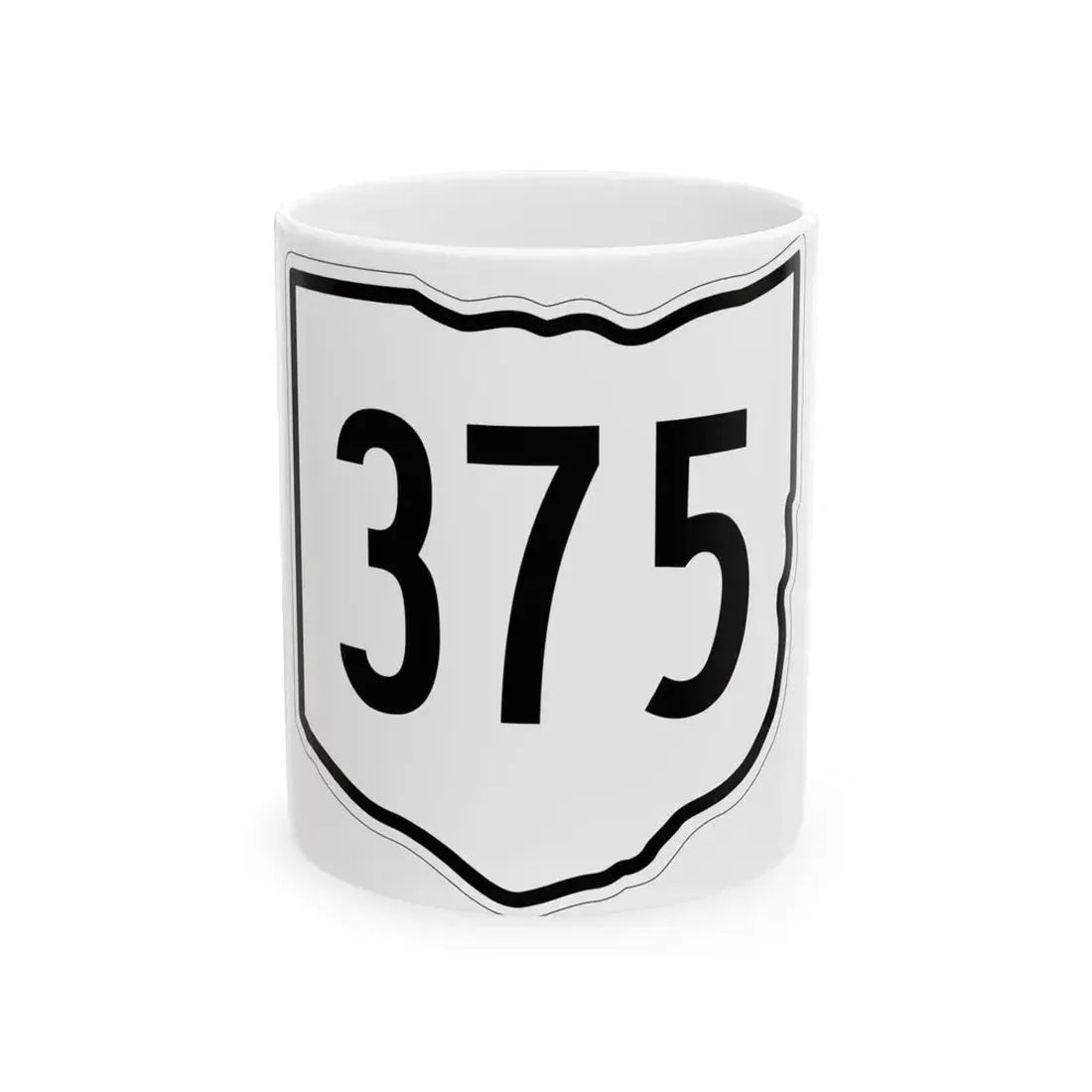 OH-375 1960 (Ohio) (Road Sign) White Coffee Mug 11oz - Go Mug Yourself