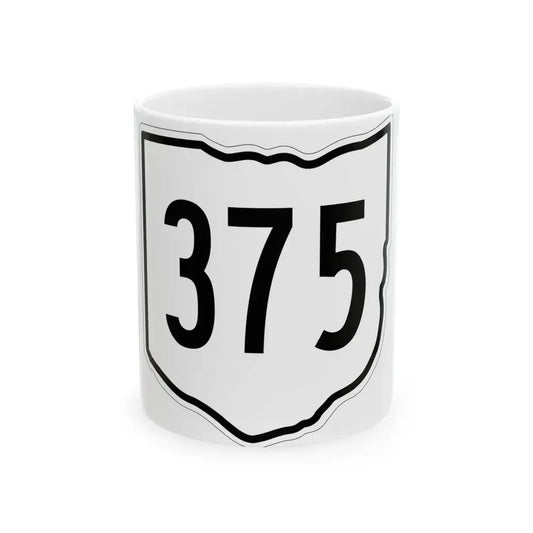 OH-375 1960 (Ohio) (Road Sign) White Coffee Mug 11oz - Go Mug Yourself