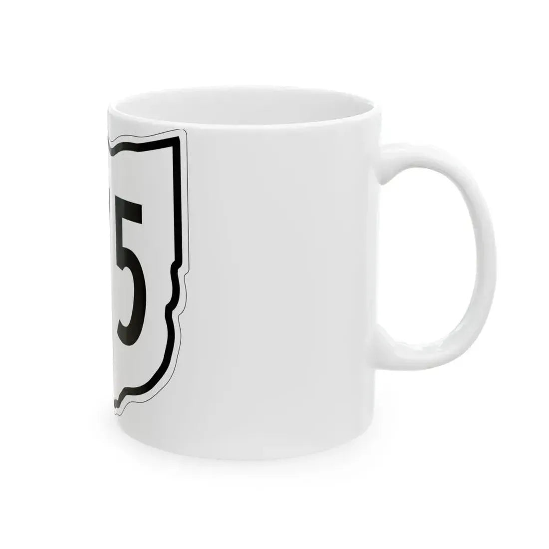 OH-375 1960 (Ohio) (Road Sign) White Coffee Mug - Go Mug Yourself
