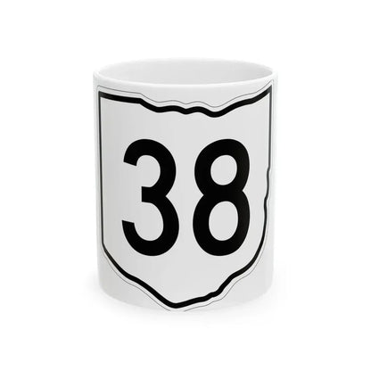 OH-38 1960 (Ohio) (Road Sign) White Coffee Mug 11oz - Go Mug Yourself