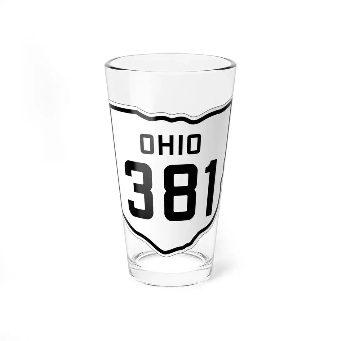 OH-381 1927 (Ohio) (Road Sign) Pint Glass 16oz 16oz - Go Mug Yourself