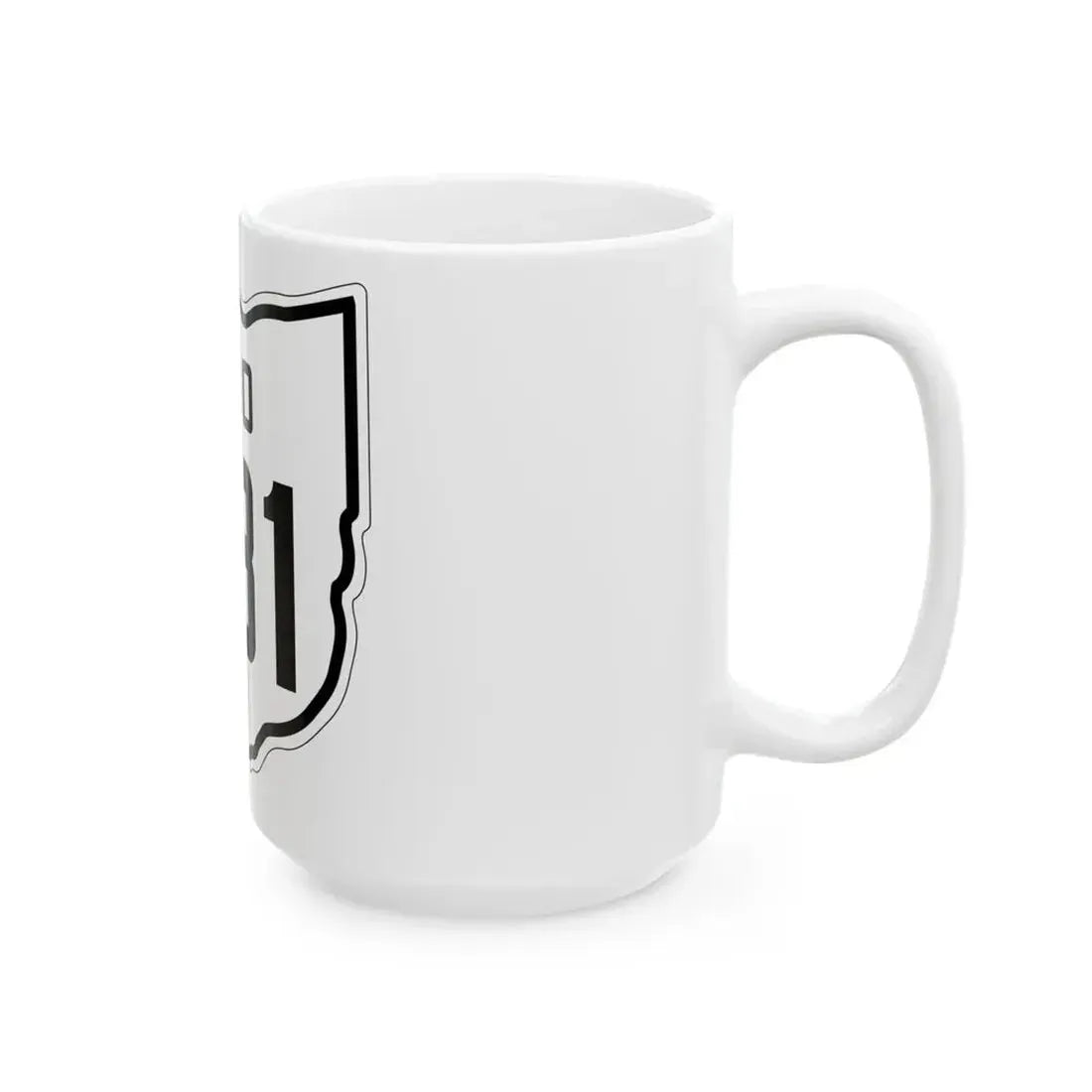 OH-381 1927 (Ohio) (Road Sign) White Coffee Mug - Go Mug Yourself