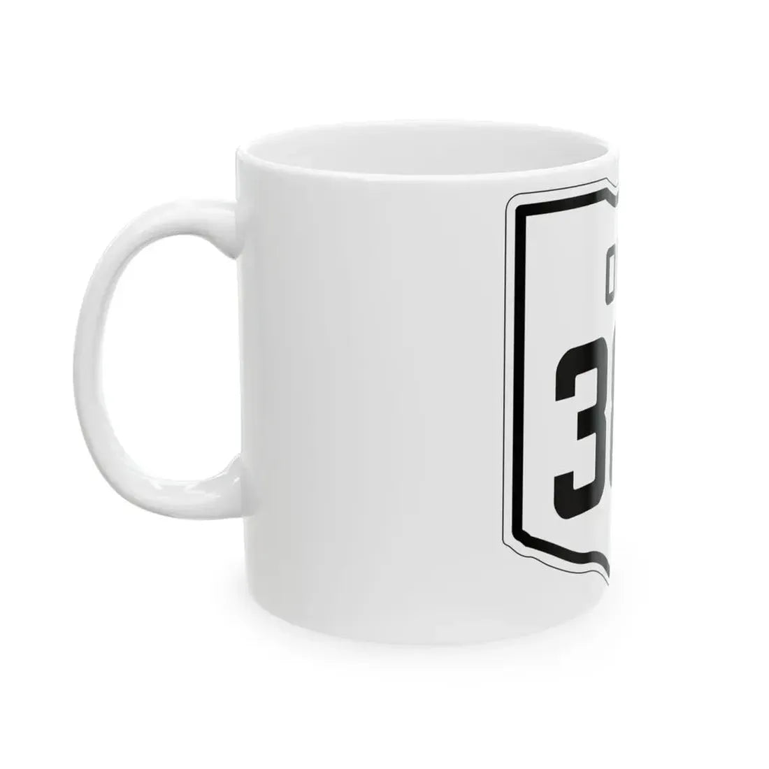 OH-382 1927 (Ohio) (Road Sign) White Coffee Mug - Go Mug Yourself