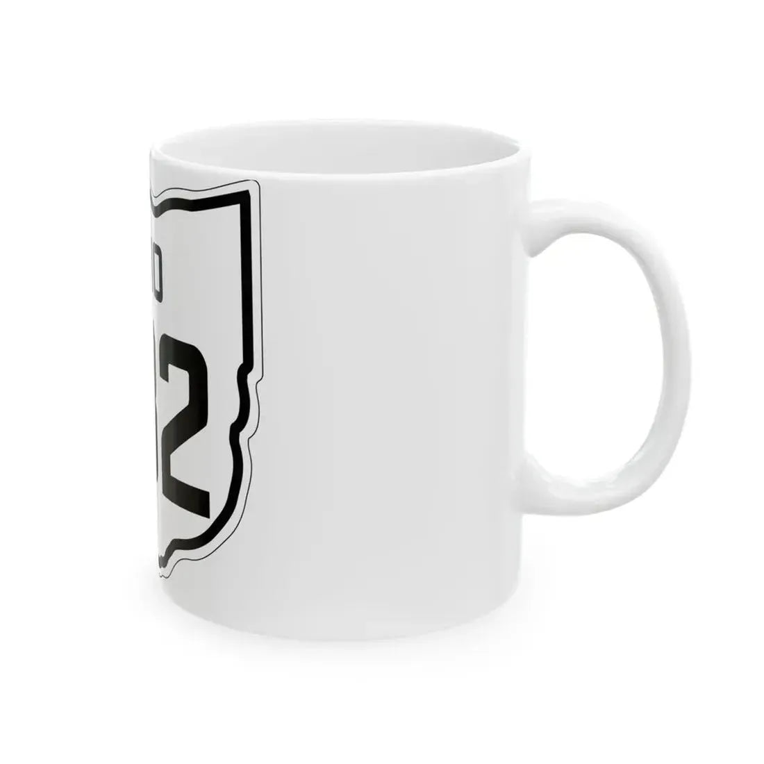 OH-382 1927 (Ohio) (Road Sign) White Coffee Mug - Go Mug Yourself