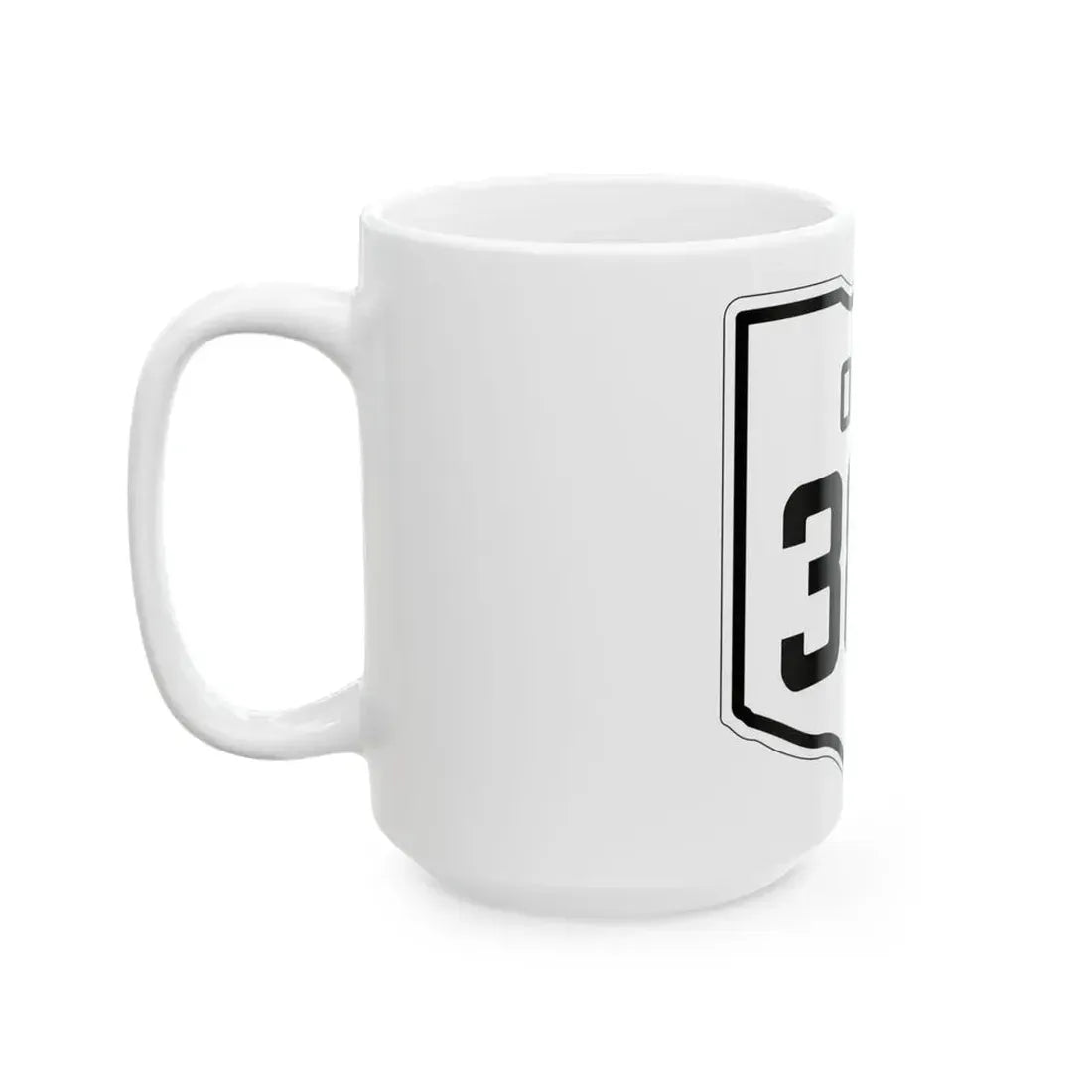 OH-382 1927 (Ohio) (Road Sign) White Coffee Mug - Go Mug Yourself