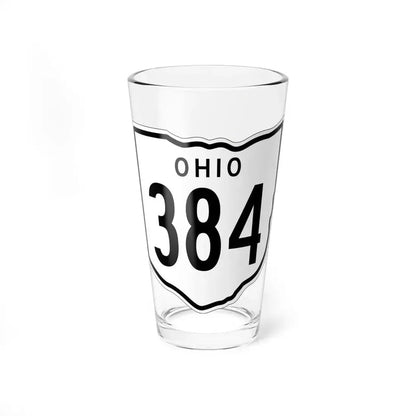 OH-384 1948 (Ohio) (Road Sign) Pint Glass 16oz 16oz - Go Mug Yourself