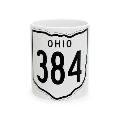 OH-384 1948 (Ohio) (Road Sign) White Coffee Mug 11oz - Go Mug Yourself