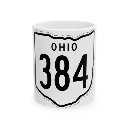 OH-384 1948 (Ohio) (Road Sign) White Coffee Mug 11oz - Go Mug Yourself