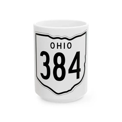 OH-384 1948 (Ohio) (Road Sign) White Coffee Mug 15oz - Go Mug Yourself
