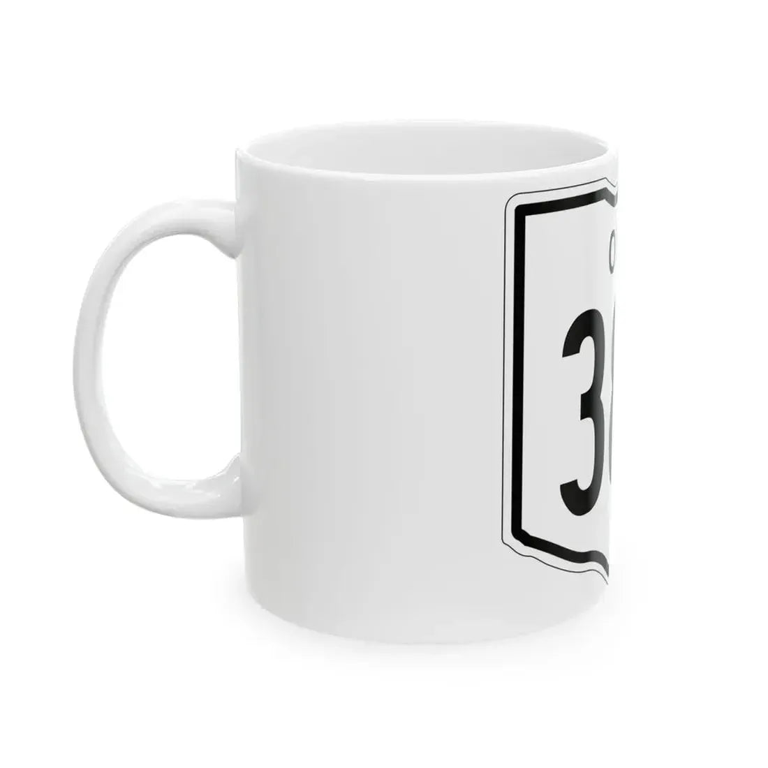 OH-384 1948 (Ohio) (Road Sign) White Coffee Mug - Go Mug Yourself