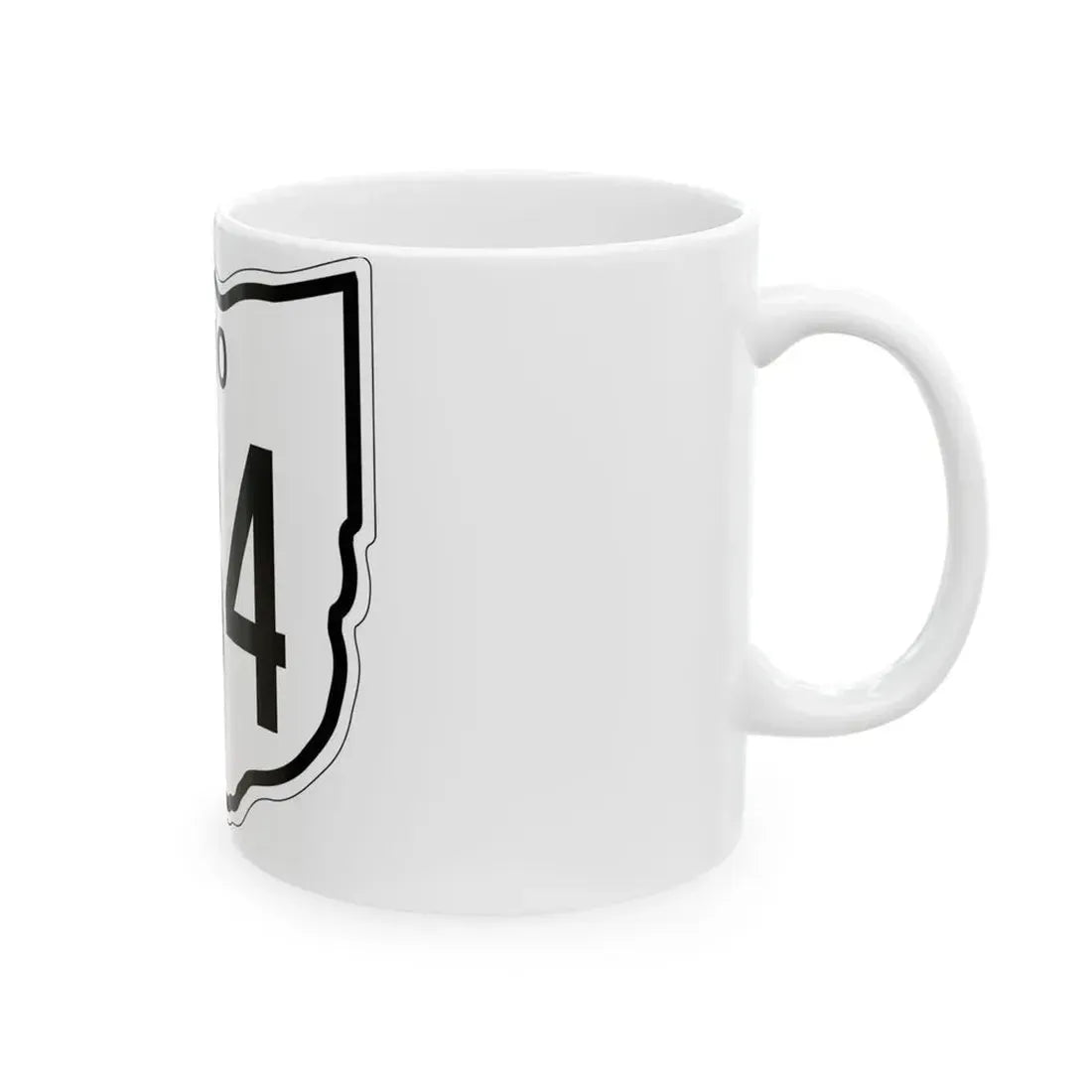 OH-384 1948 (Ohio) (Road Sign) White Coffee Mug - Go Mug Yourself