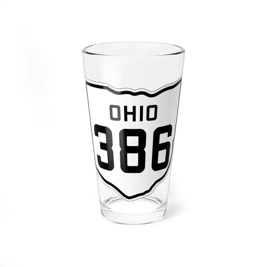 OH-386 1927 (Ohio) (Road Sign) Pint Glass 16oz 16oz - Go Mug Yourself