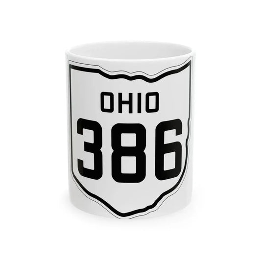 OH-386 1927 (Ohio) (Road Sign) White Coffee Mug 11oz - Go Mug Yourself