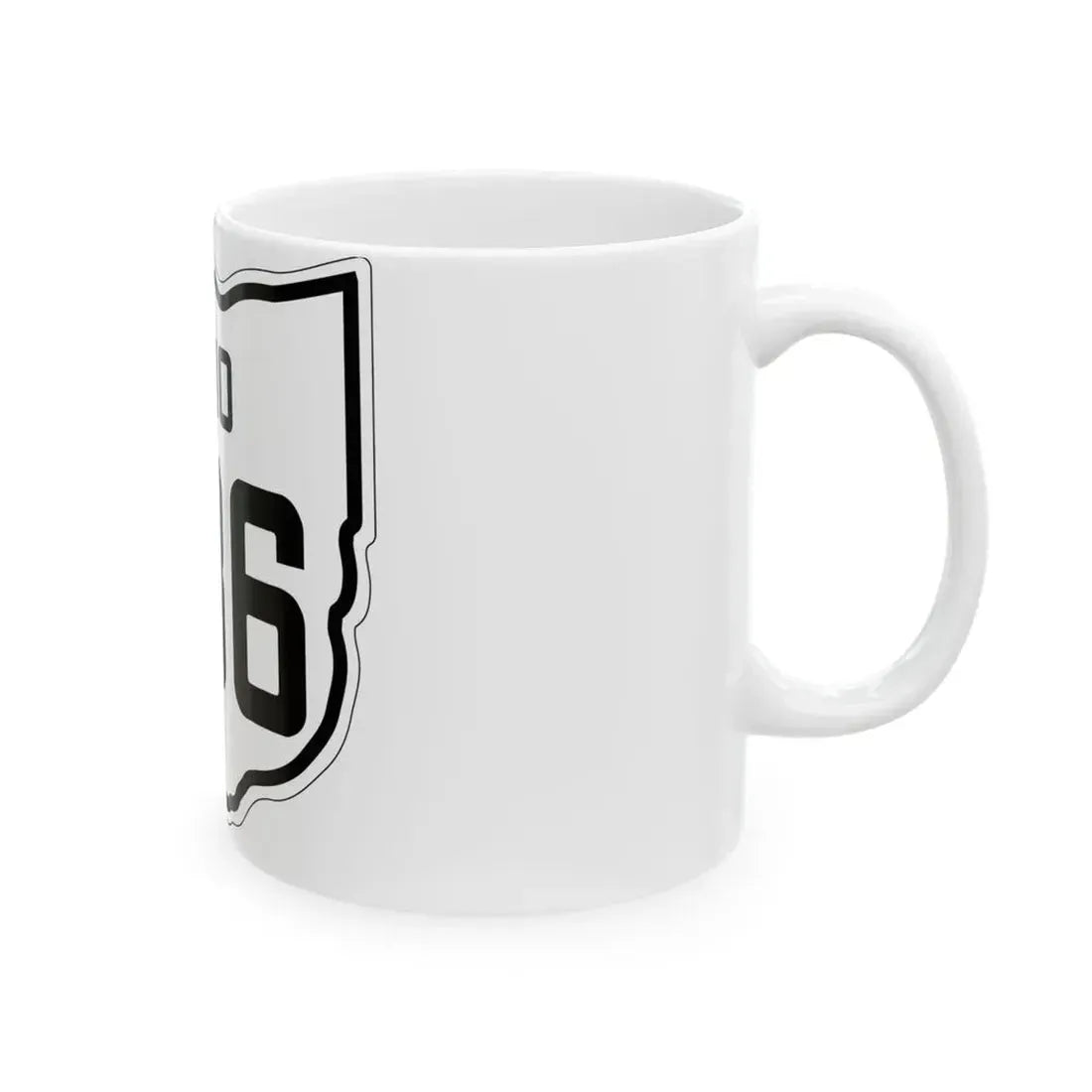OH-386 1927 (Ohio) (Road Sign) White Coffee Mug - Go Mug Yourself