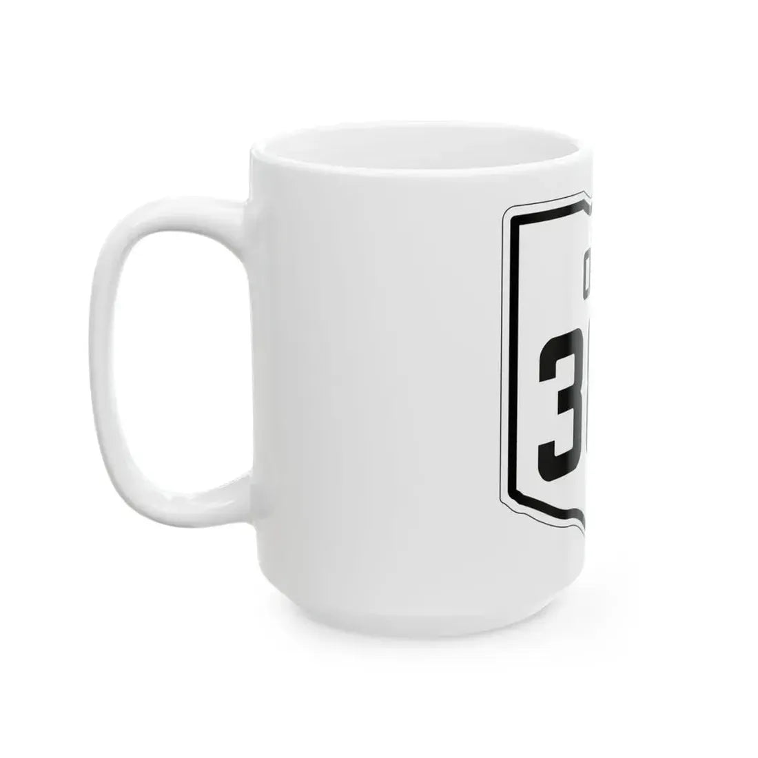 OH-386 1927 (Ohio) (Road Sign) White Coffee Mug - Go Mug Yourself