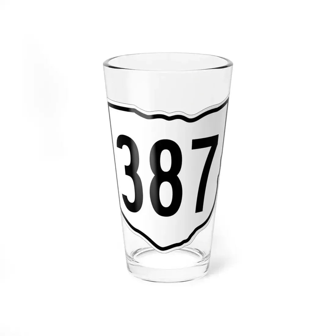 OH-387 1960 (Ohio) (Road Sign) Pint Glass 16oz 16oz - Go Mug Yourself