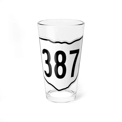 OH-387 1960 (Ohio) (Road Sign) Pint Glass 16oz 16oz - Go Mug Yourself