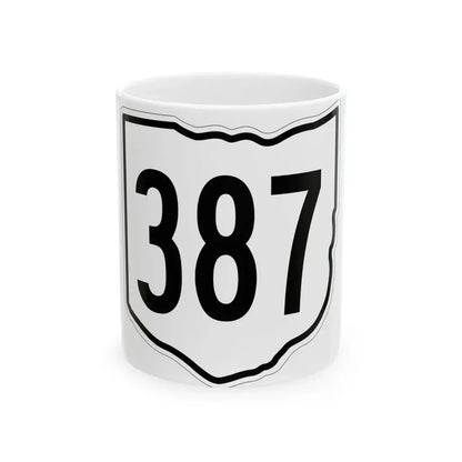 OH-387 1960 (Ohio) (Road Sign) White Coffee Mug 11oz - Go Mug Yourself