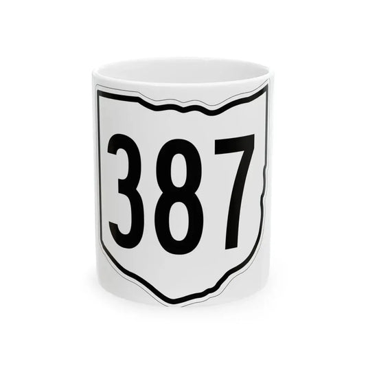 OH-387 1960 (Ohio) (Road Sign) White Coffee Mug 11oz - Go Mug Yourself