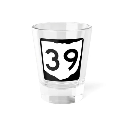 OH-39 (Ohio) (Road Sign) Shot Glass 1.5oz 1.5oz - Go Mug Yourself