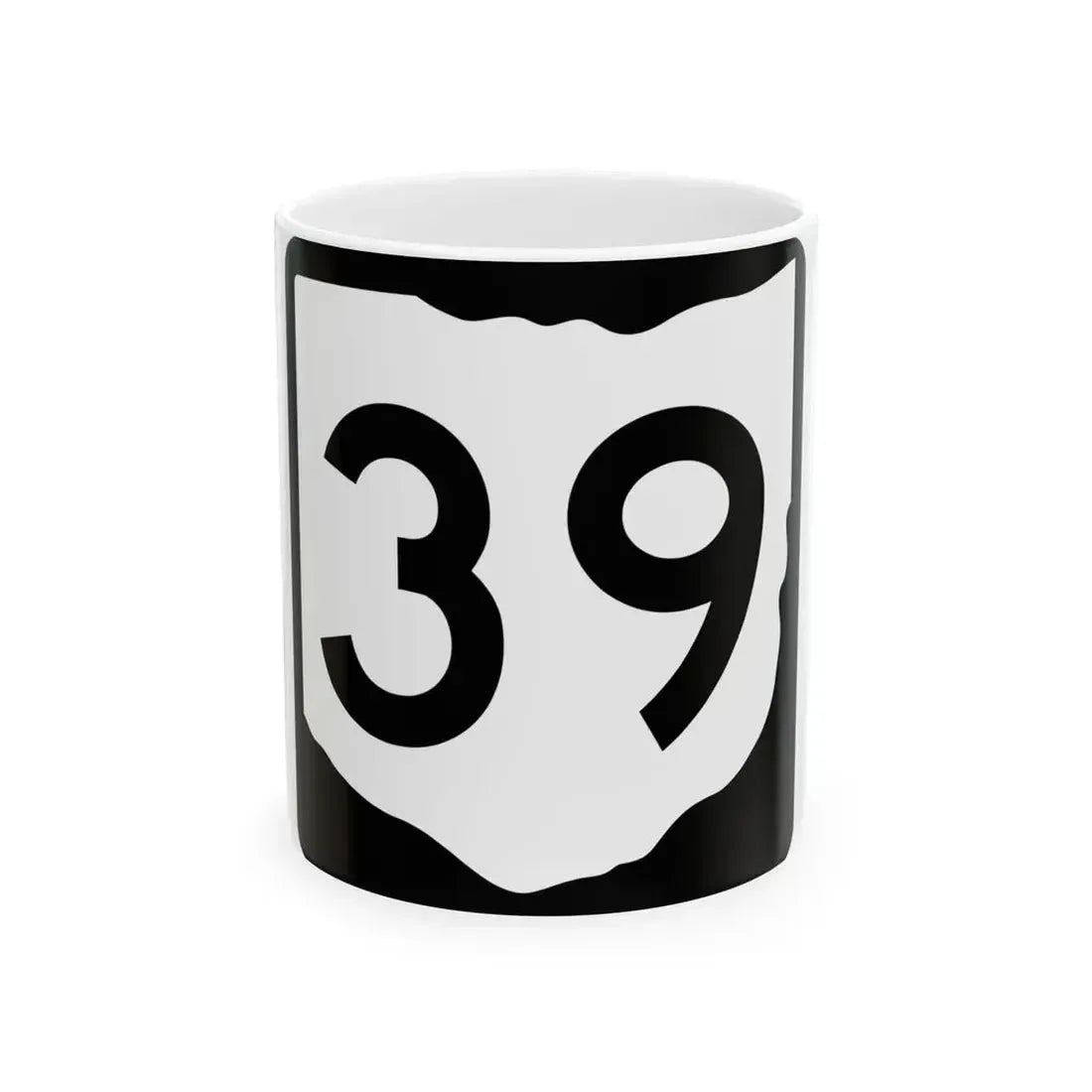 OH-39 (Ohio) (Road Sign) White Coffee Mug 11oz - Go Mug Yourself