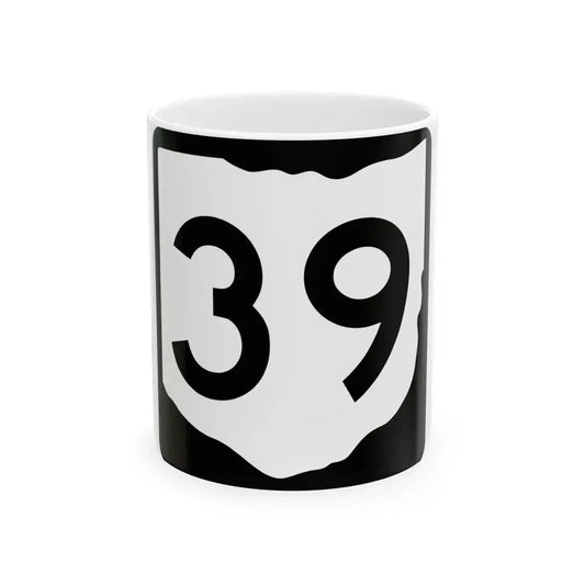 OH-39 (Ohio) (Road Sign) White Coffee Mug 11oz - Go Mug Yourself